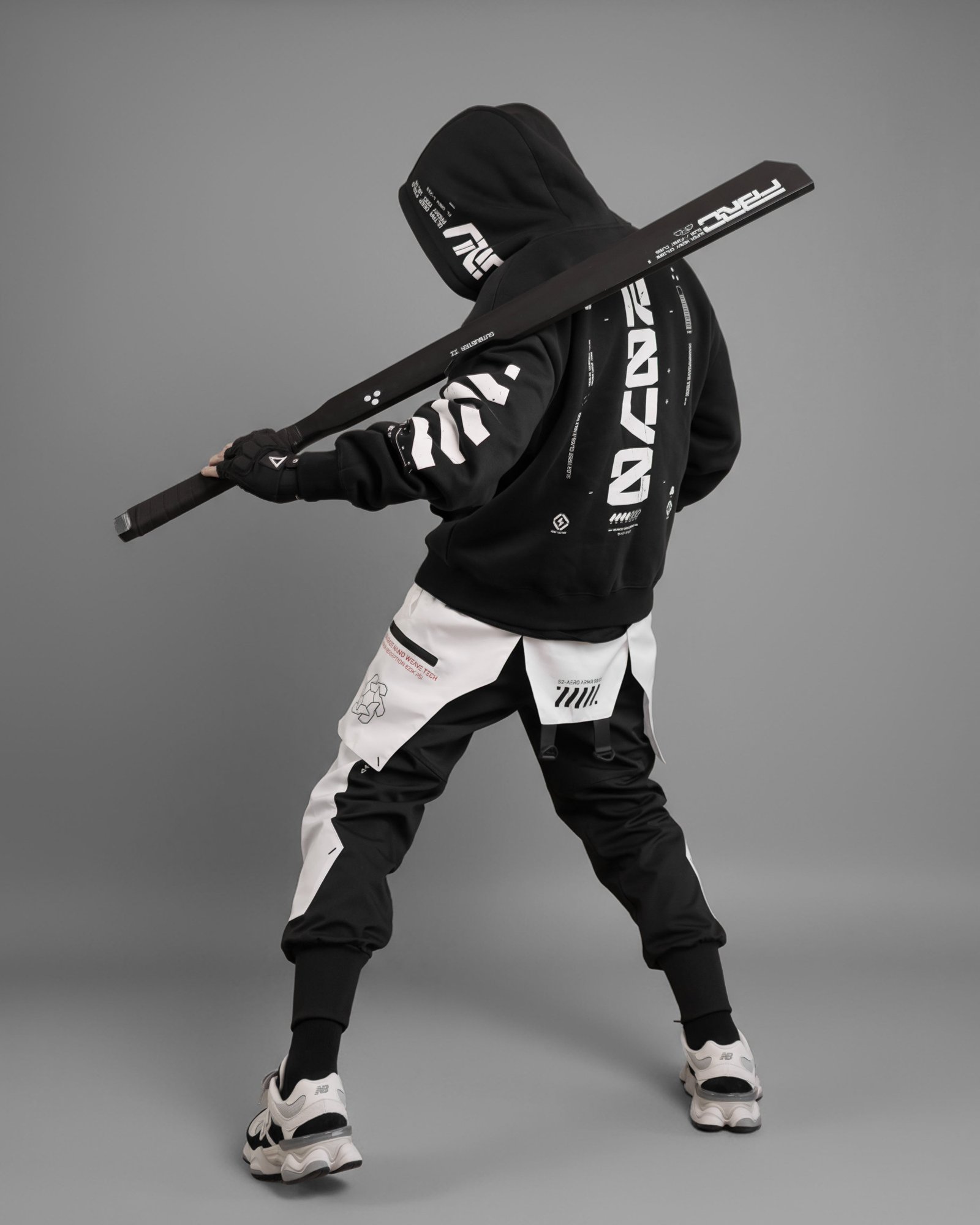 Y-2070 Black Zip Hoodie 11