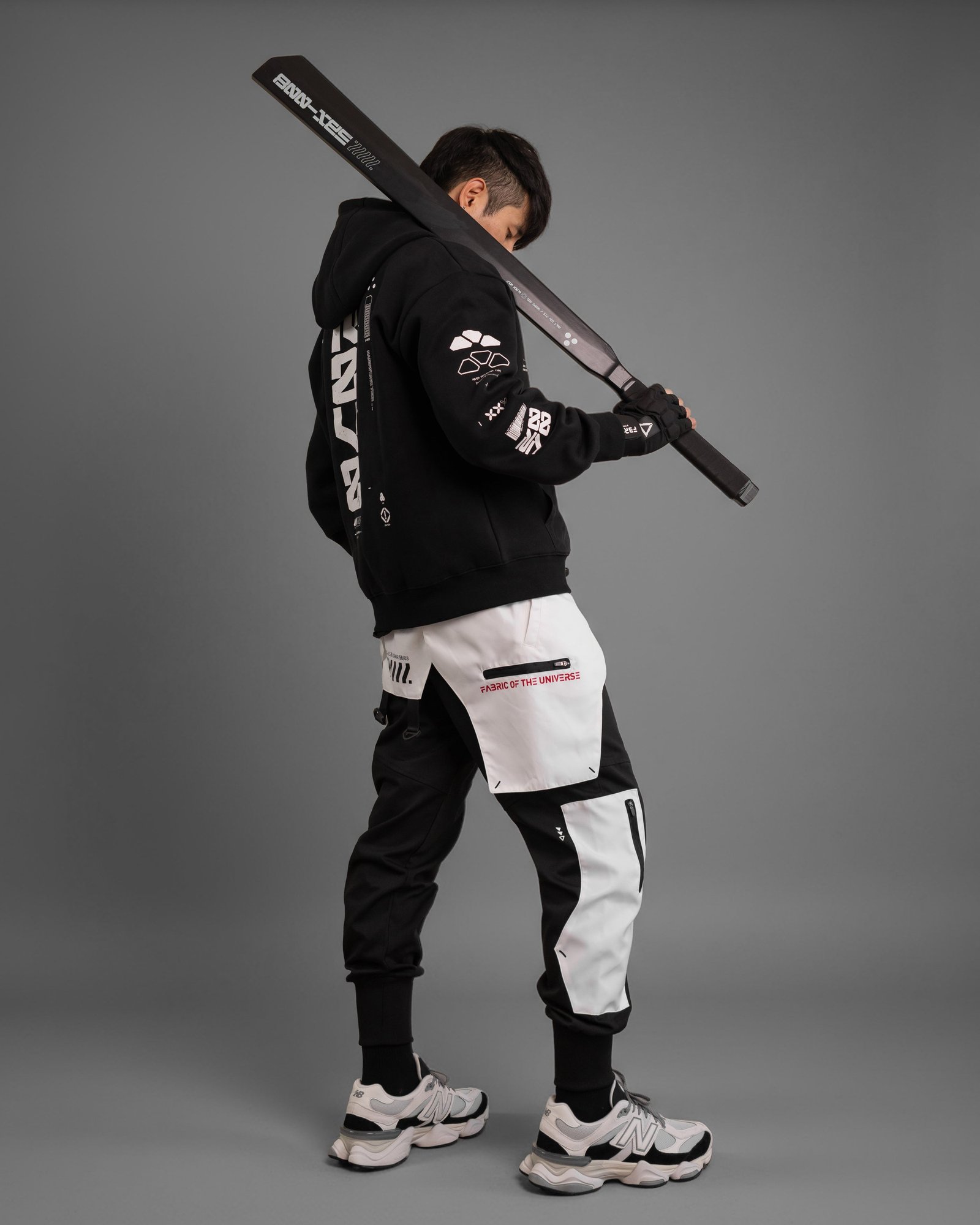 Y-2070 Black Zip Hoodie 12