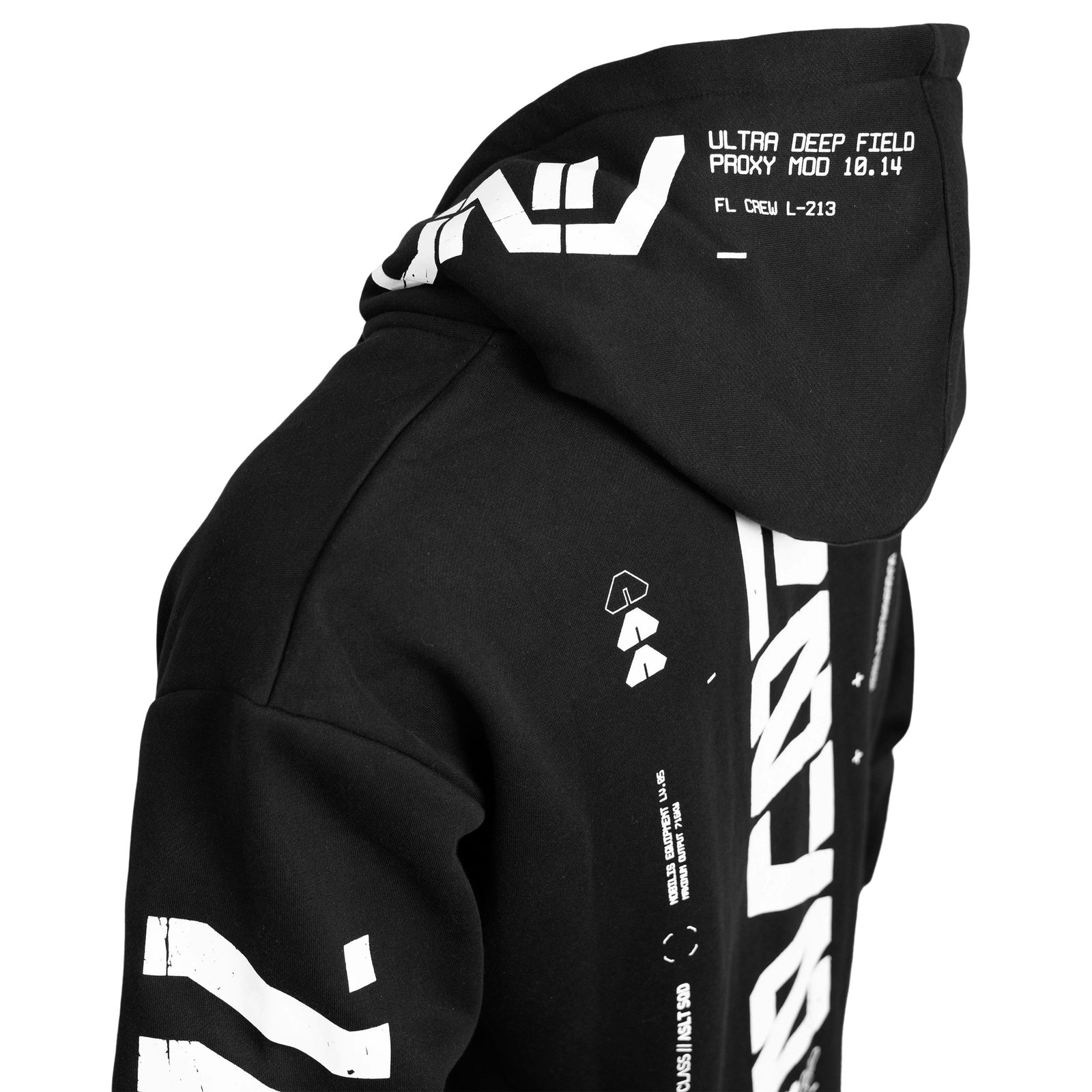 Y-2070 Black Zip Hoodie 3