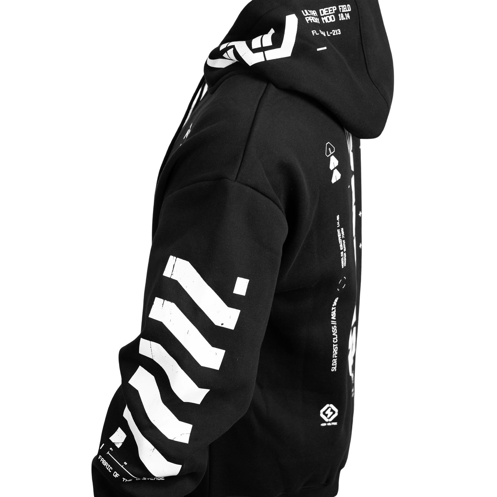 Y-2070 Black Zip Hoodie 4