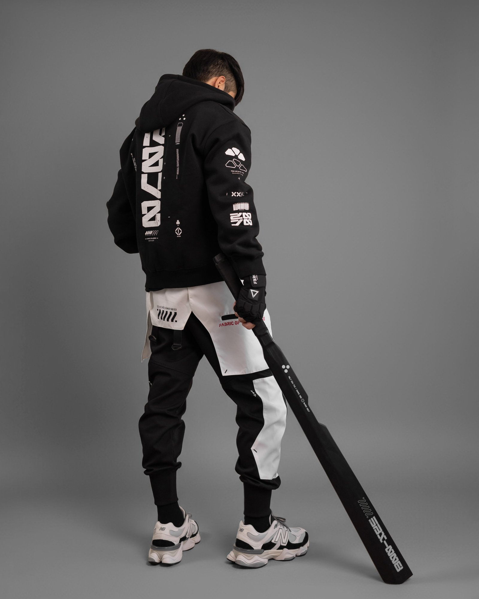 Y-2070 Black Zip Hoodie 9