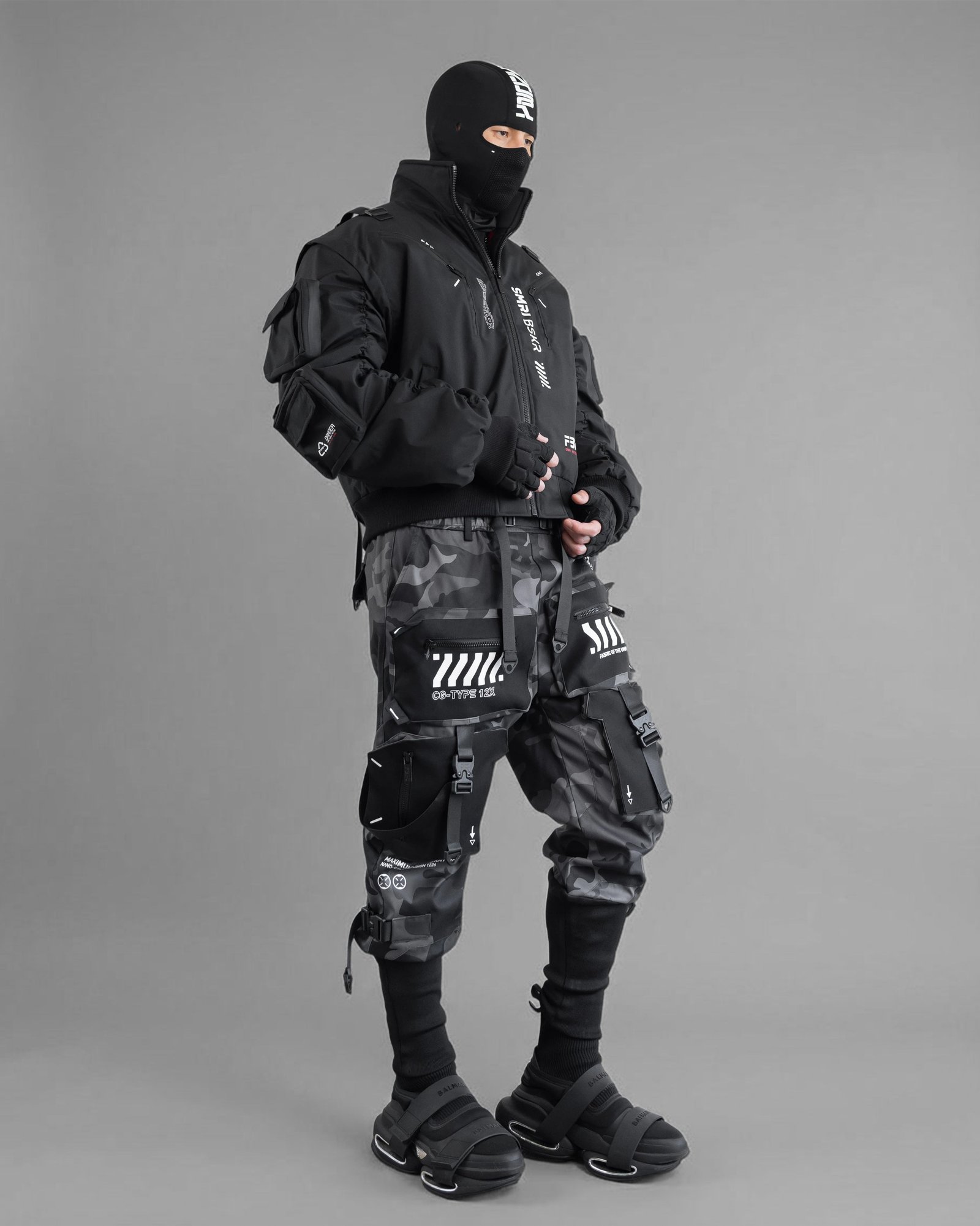 SMRI BSKR Black Bomber Jacket 13
