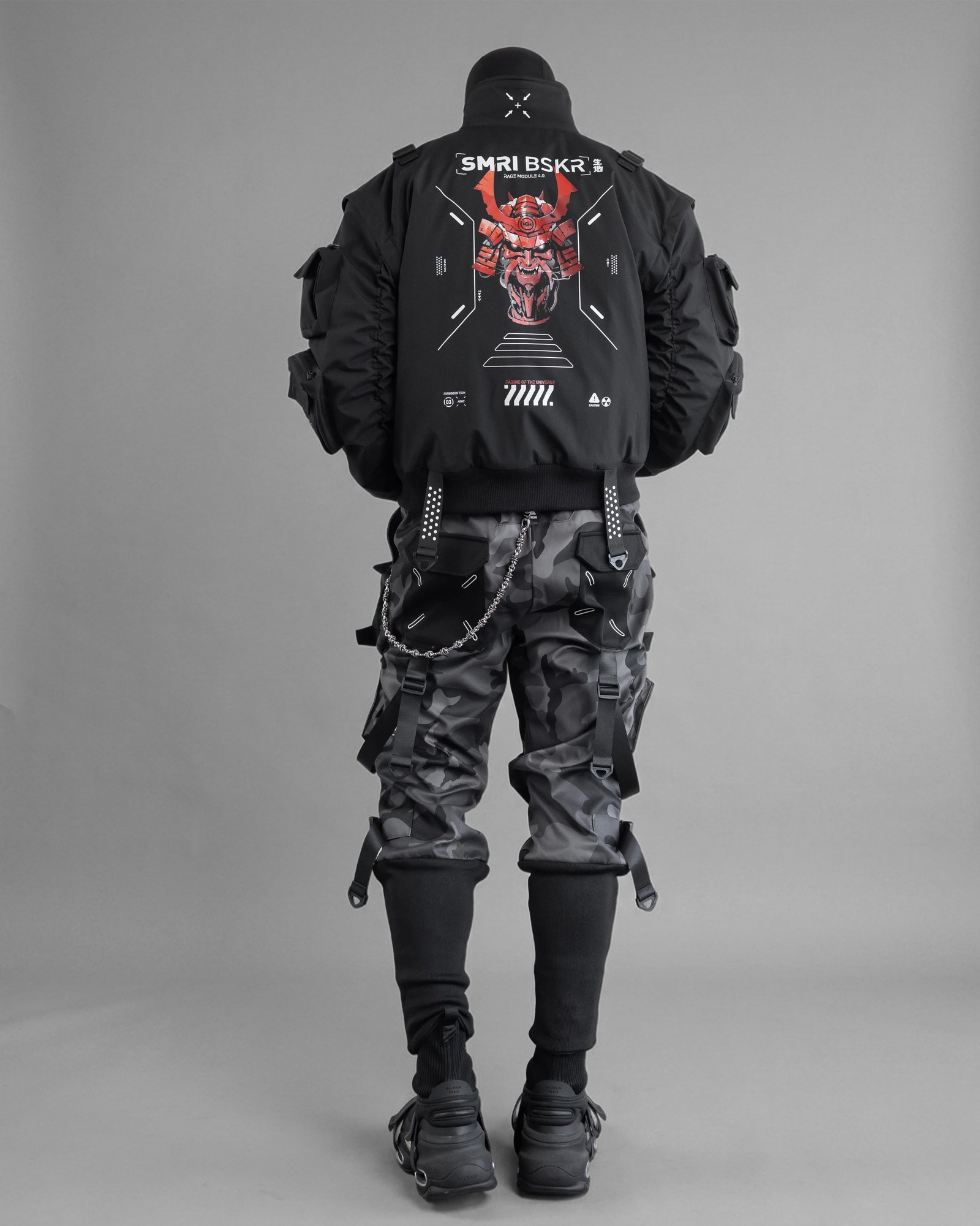 SMRI BSKR Black Bomber Jacket 16