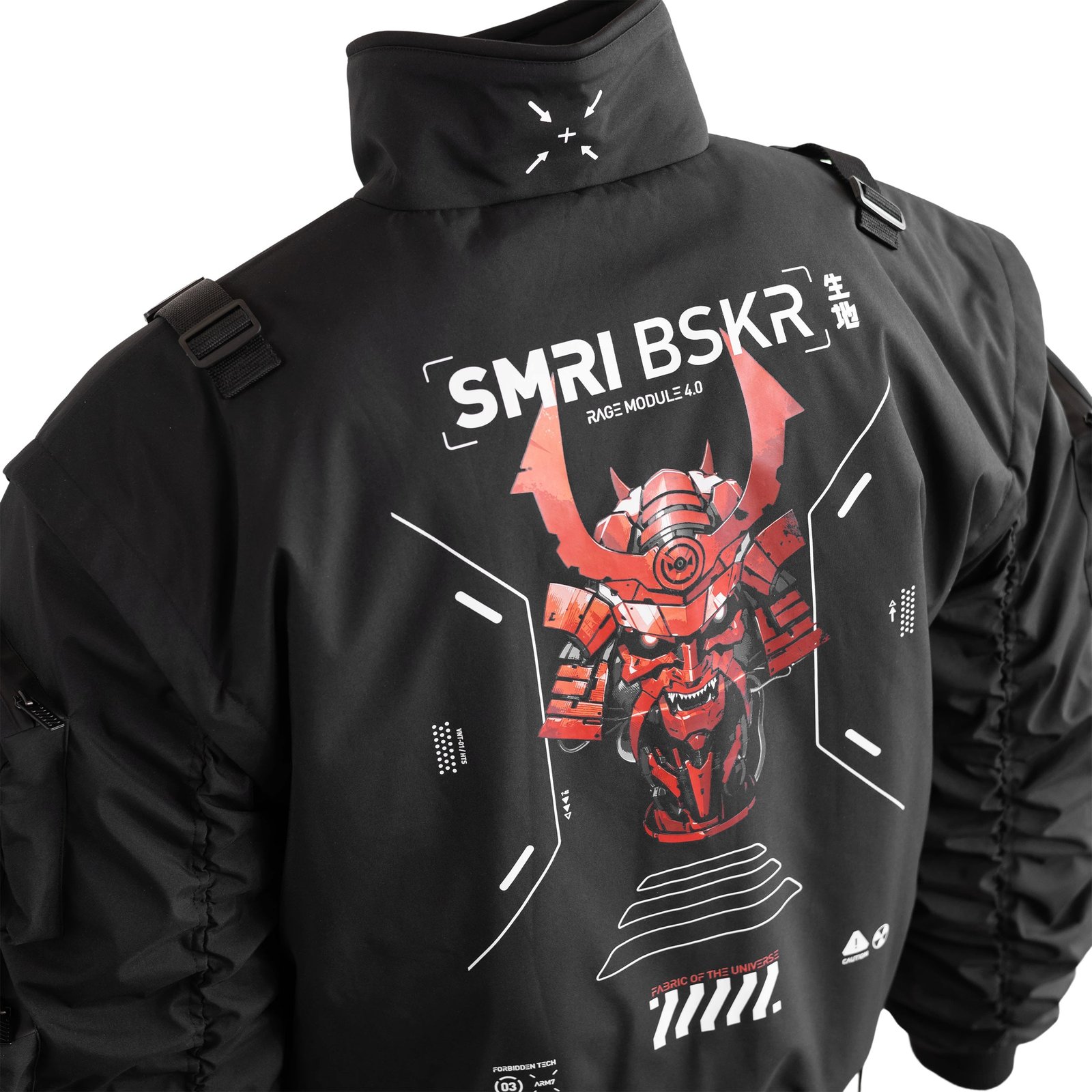 SMRI BSKR Black Bomber Jacket 4