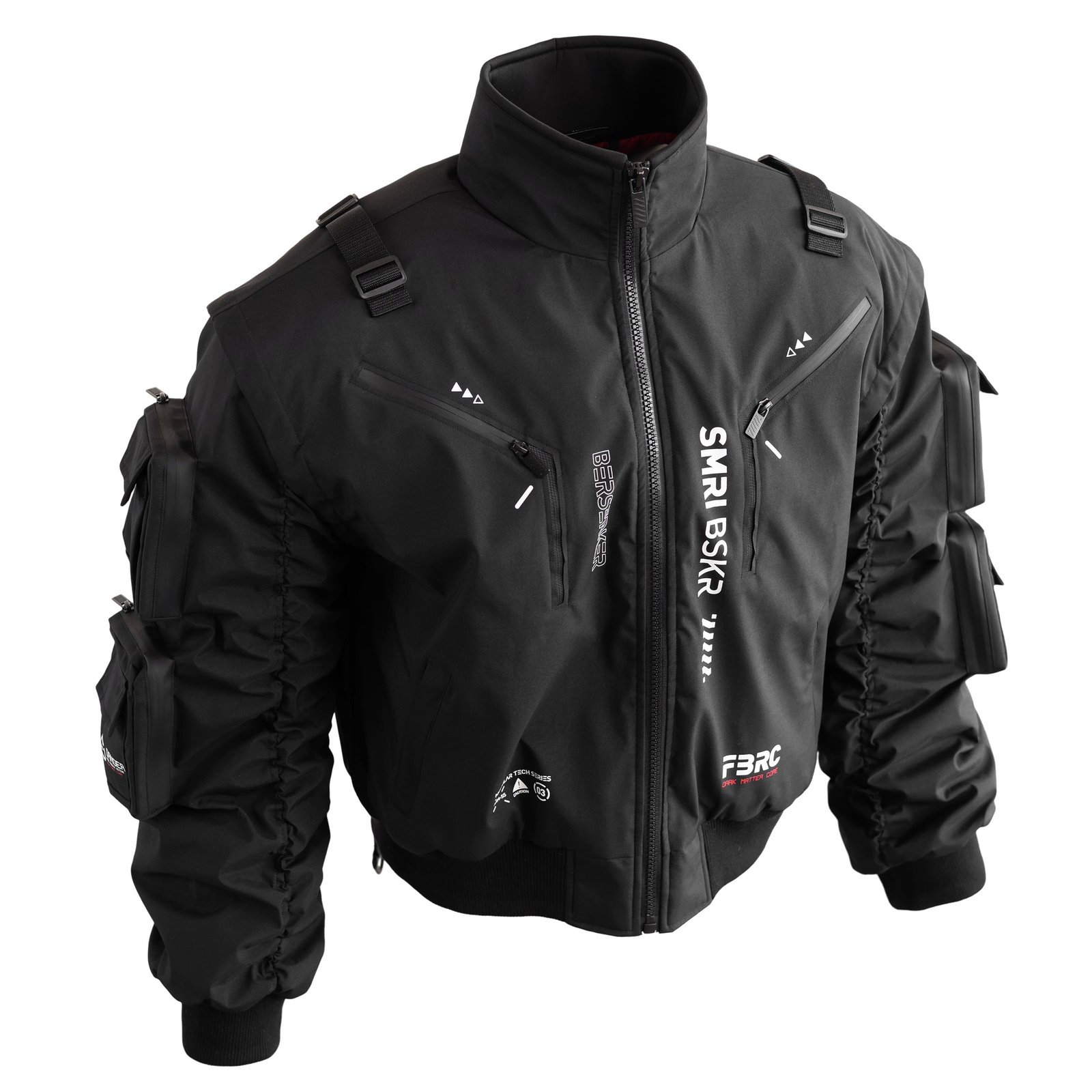 SMRI BSKR Black Bomber Jacket 5
