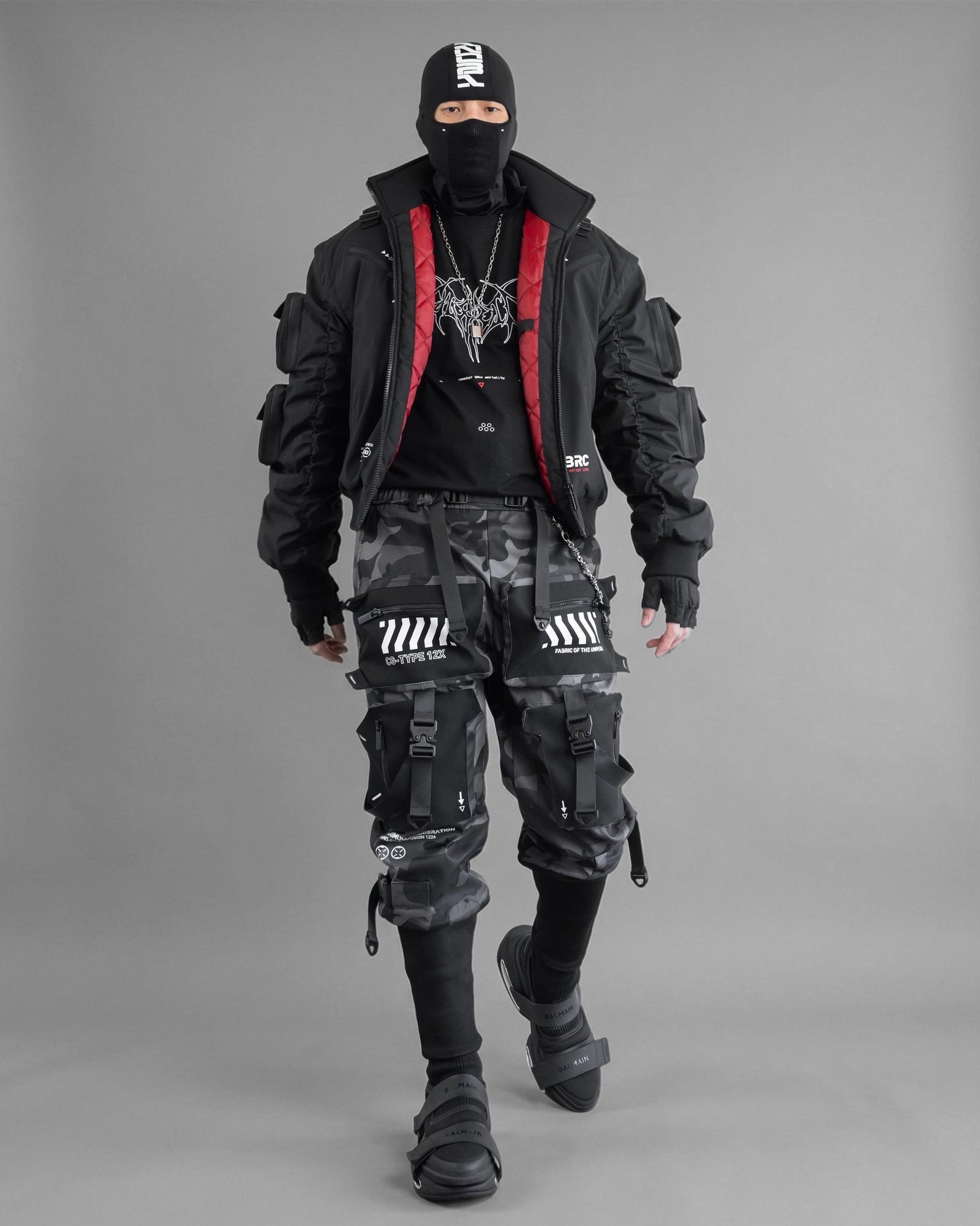 SMRI BSKR Black Bomber Jacket 6