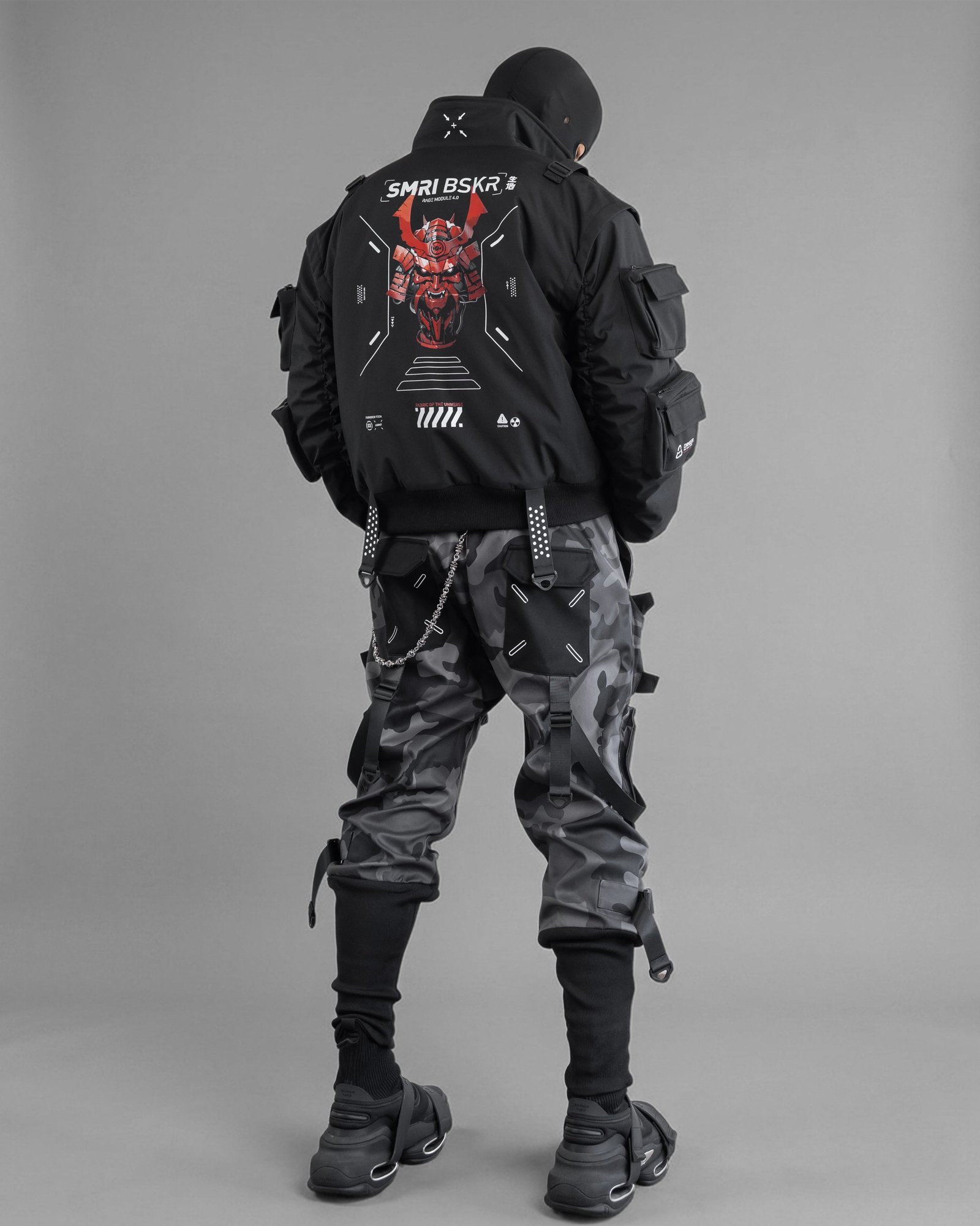 SMRI BSKR Black Bomber Jacket 8