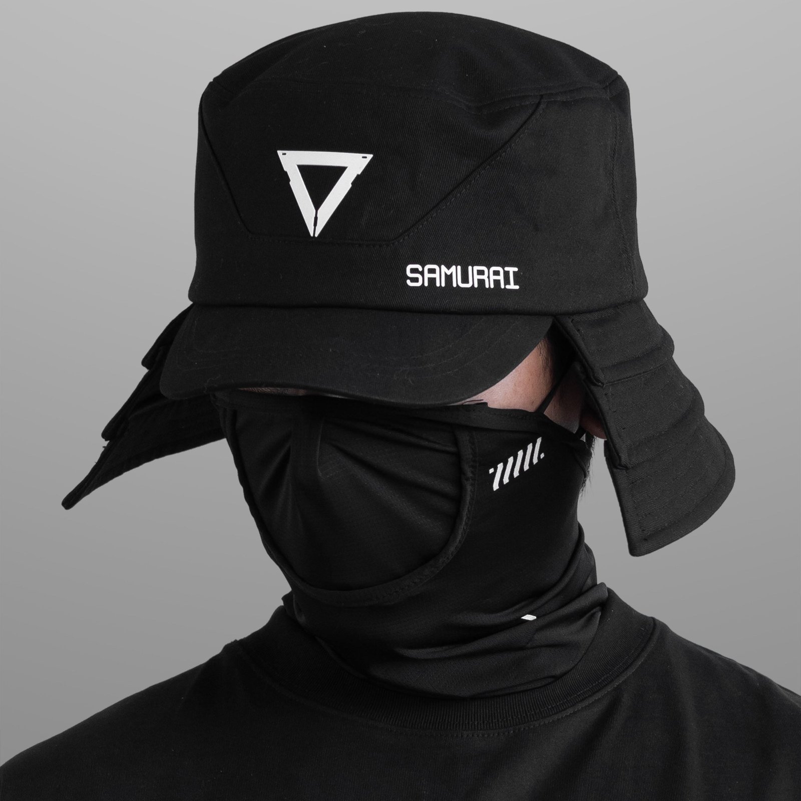 Samurai-02A Black Bucket Hat 4