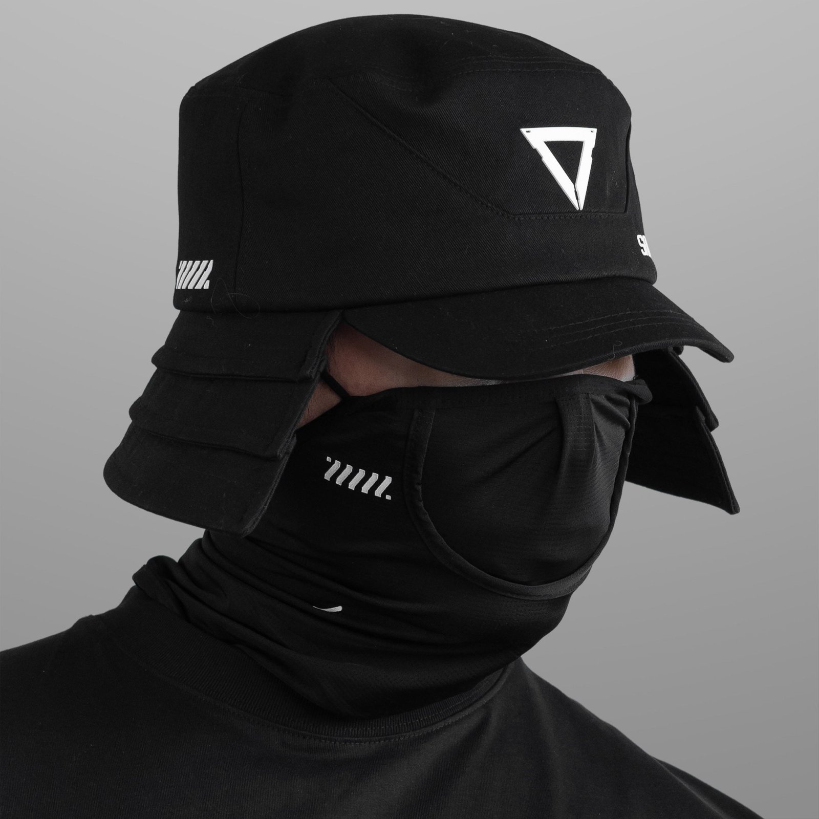 Samurai-02A Black Bucket Hat 5