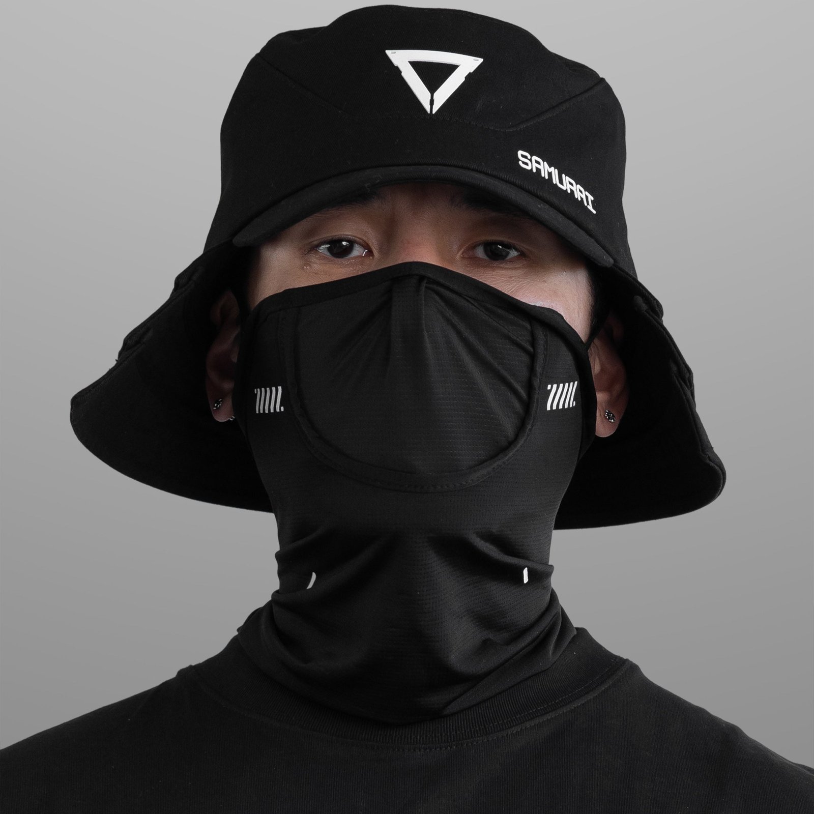 Samurai-02A Black Bucket Hat 6