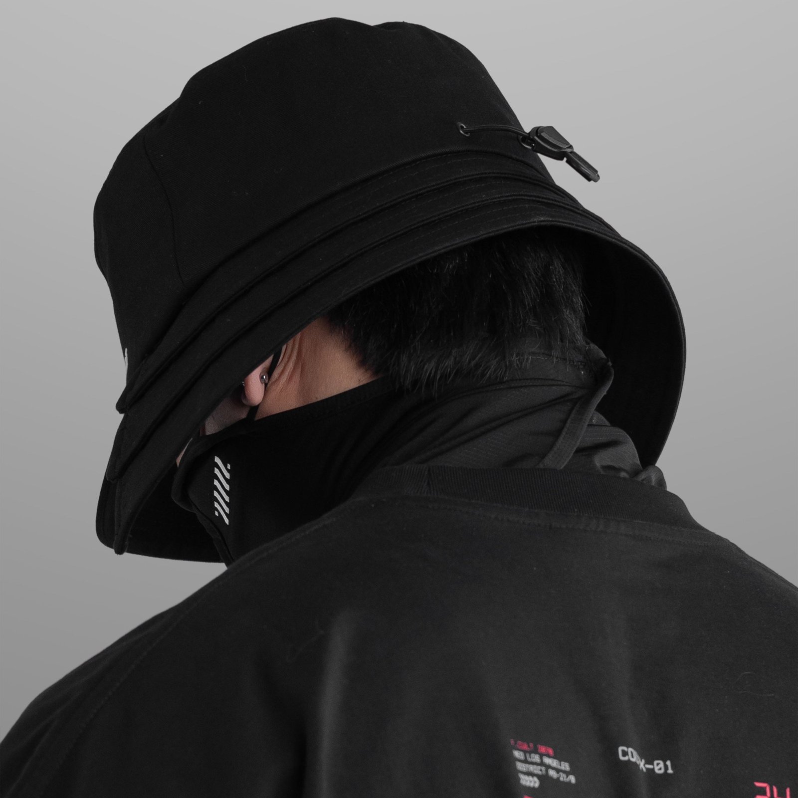 Samurai-02A Black Bucket Hat 7