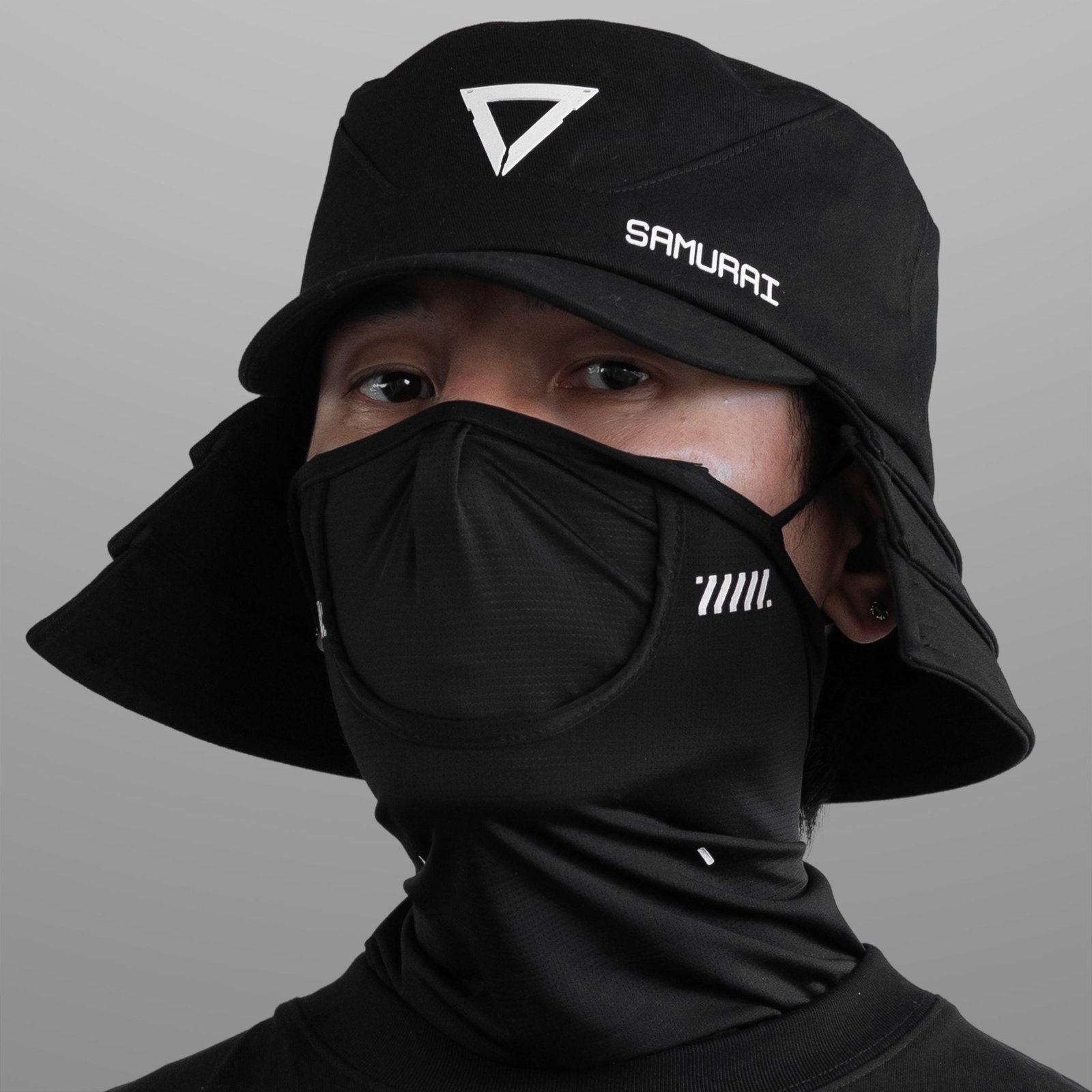 Samurai-02A Black Bucket Hat 8
