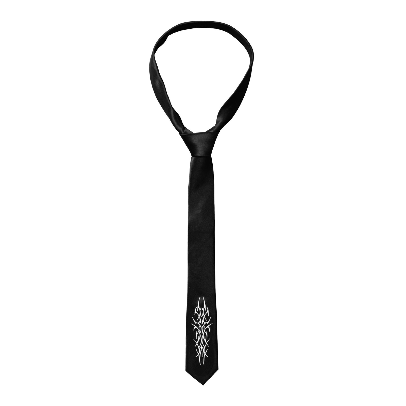 BT-01 Embroidered Black Tie
