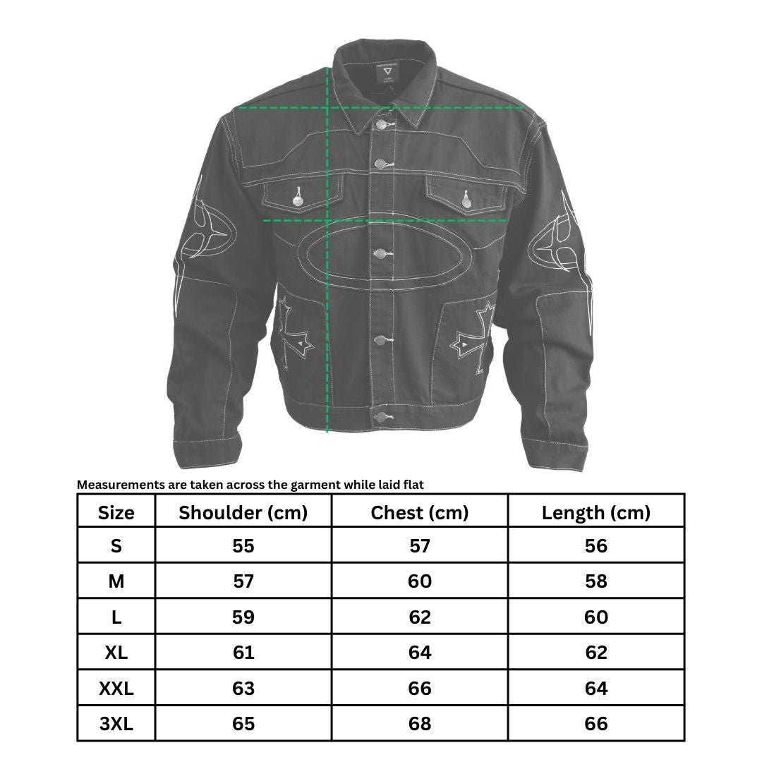 BRE-Cross Black Denim Jacket 14