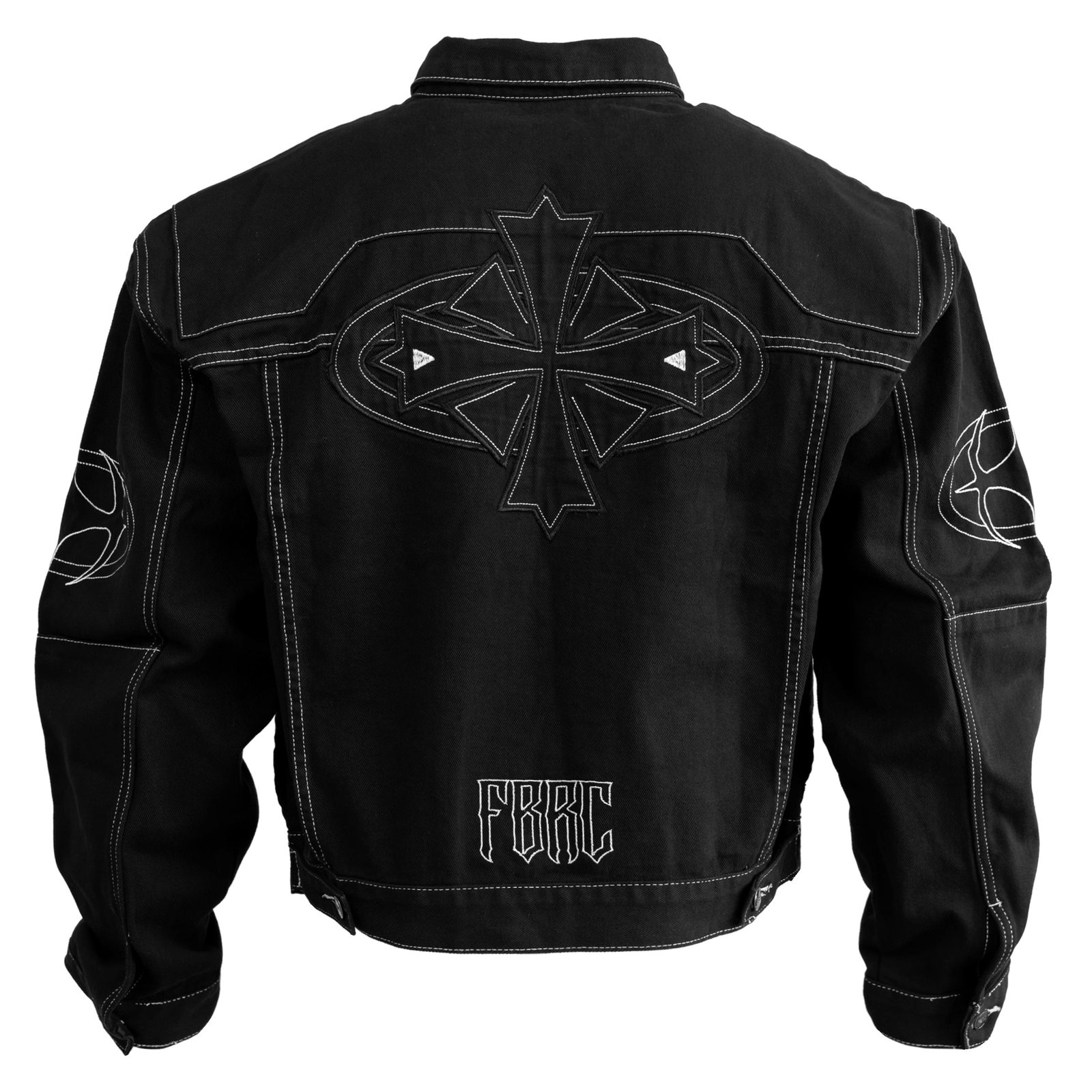 BRE-Cross Black Denim Jacket 2
