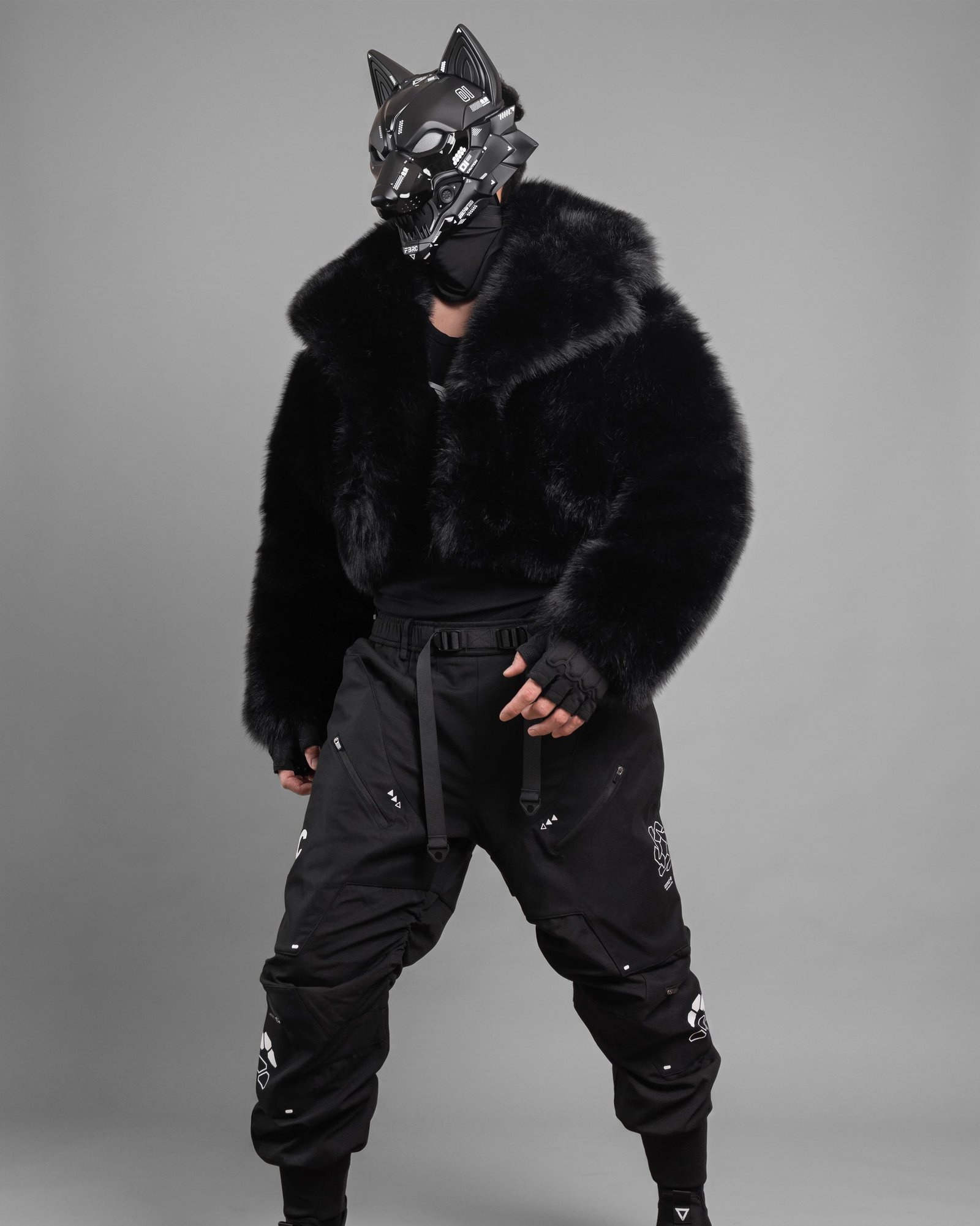 Cyber Wolf Black Full Mask 12