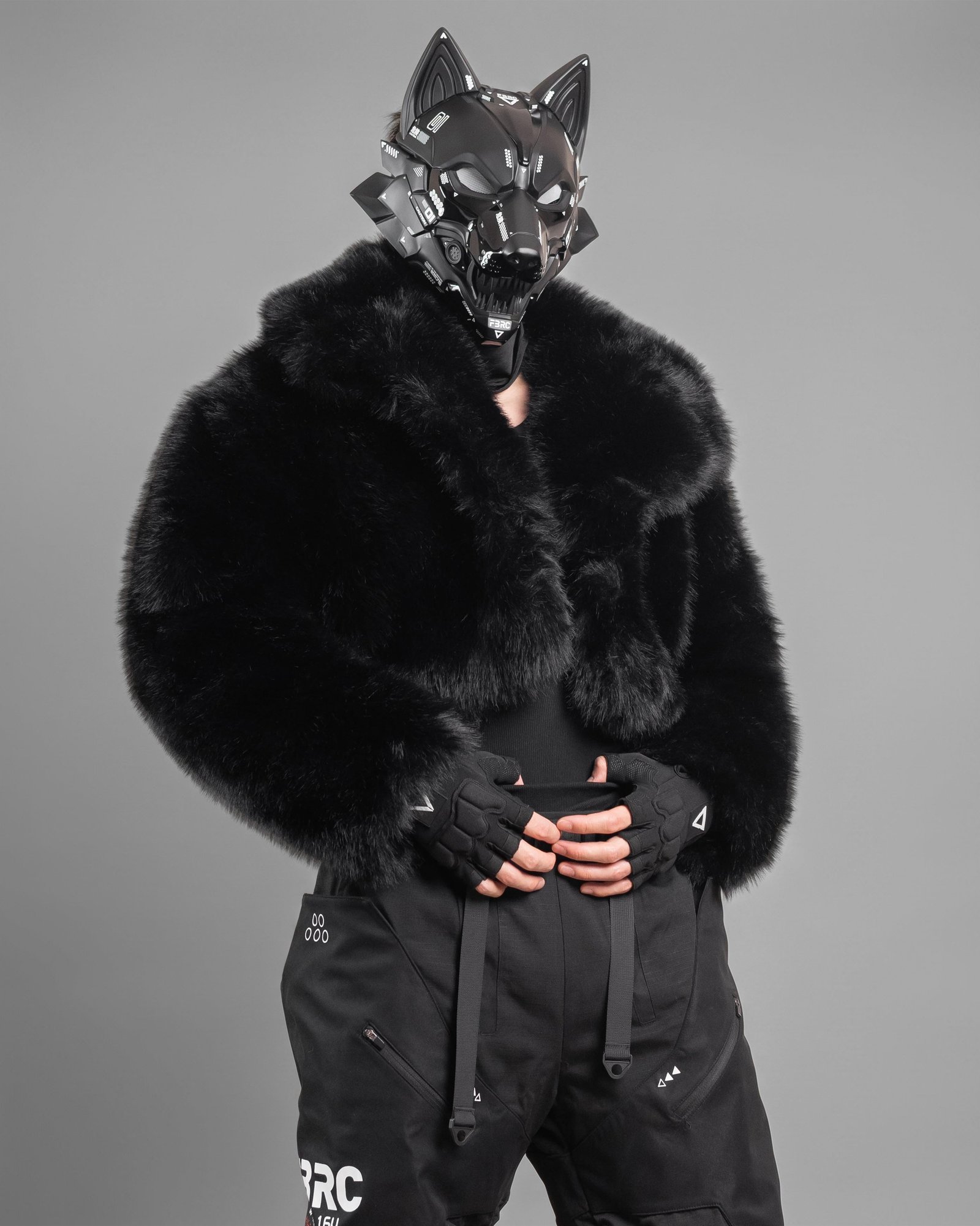 Cyber Wolf Black Full Mask 13