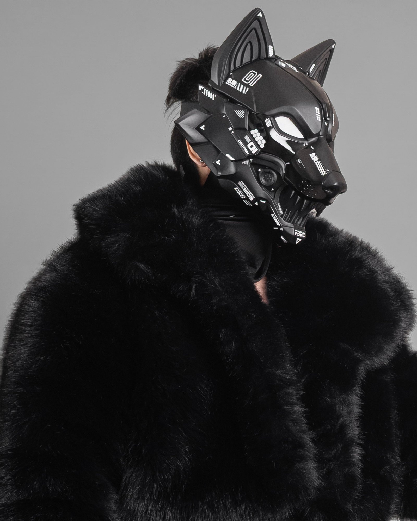 Cyber Wolf Black Full Mask 15