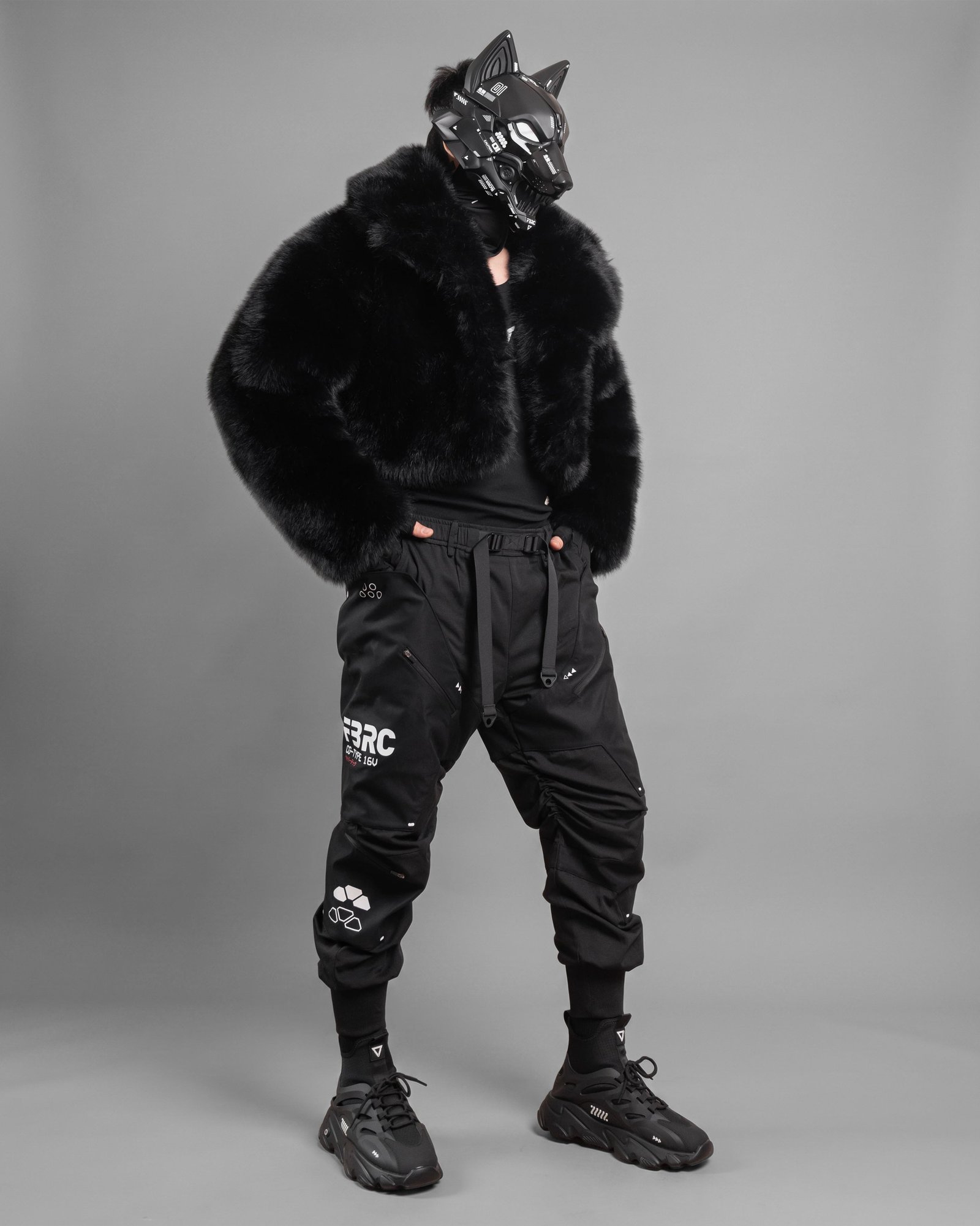 Cyber Wolf Black Full Mask 16