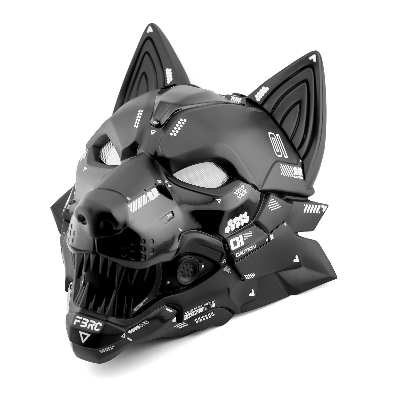 Cyber Wolf Black Full Mask 2
