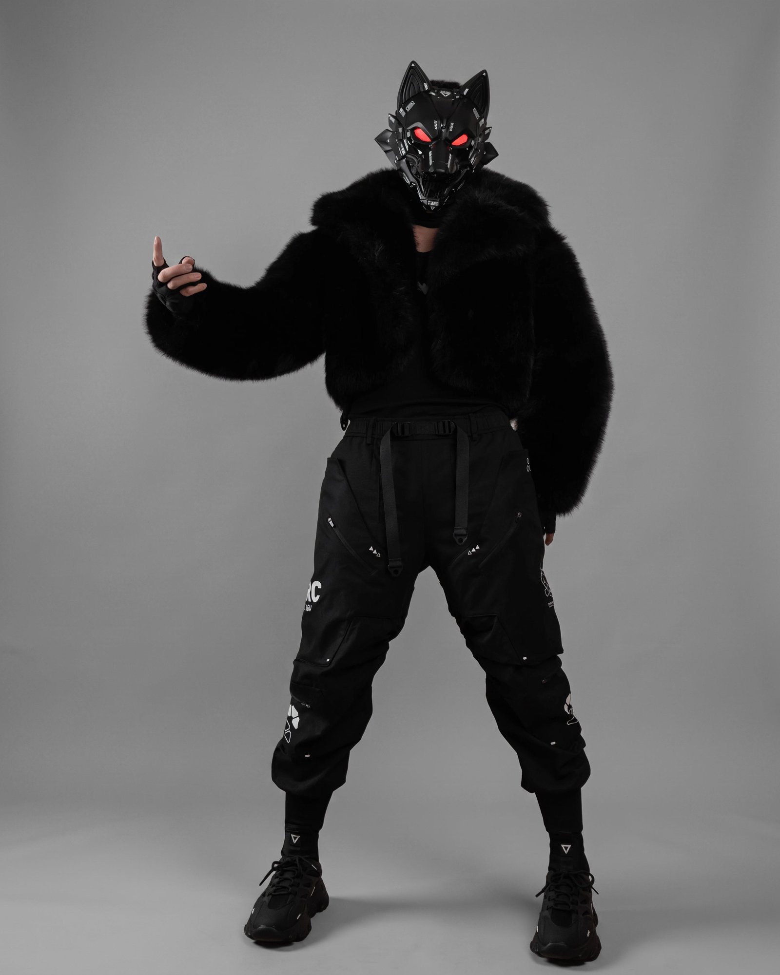 Cyber Wolf Black Full Mask 20