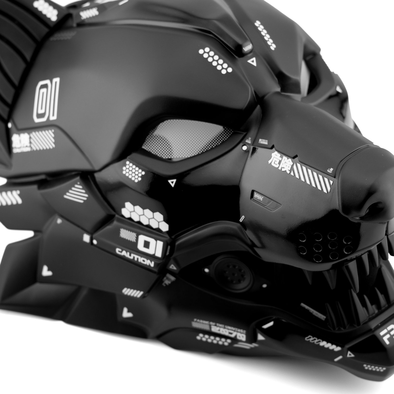 Cyber Wolf Black Full Mask 8